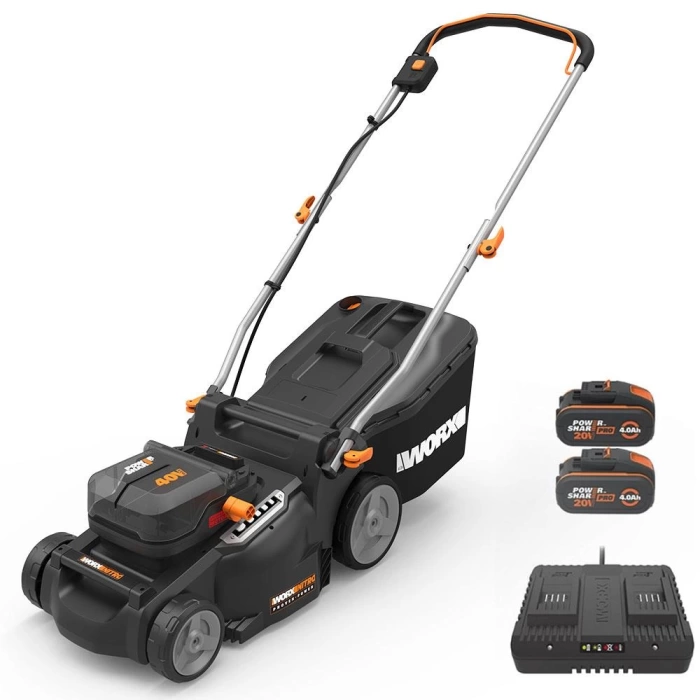 WORX WG737E 40Volt 4.0Ah. Li-ion 37CM Profesyonel Kömürsüz Şarjlı Çim Biçme