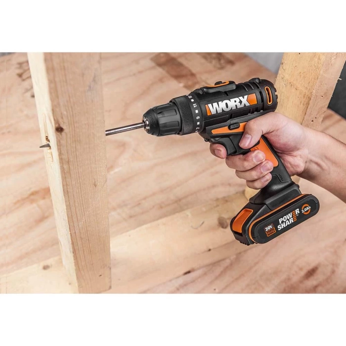 WORX WX100 20Volt/2.0Ah. Li-ion Tek Akülü Profesyonel Şarjlı Matkap