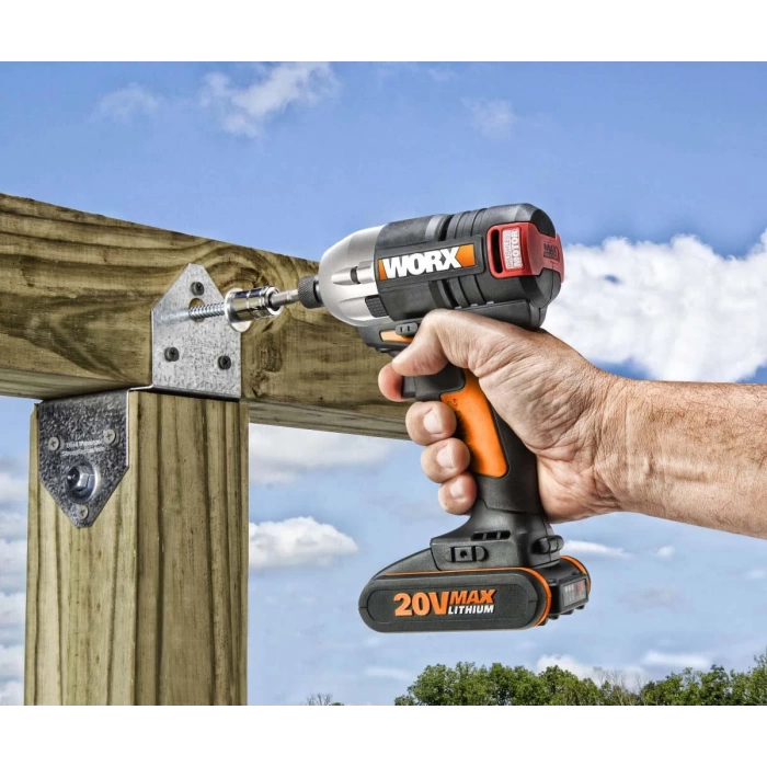 WORX WX261 20Volt 2.0Ah. Li-ion Çift Akülü 260Nm Kömürsüz Profesyonel Şarjlı Darbeli Tornavida