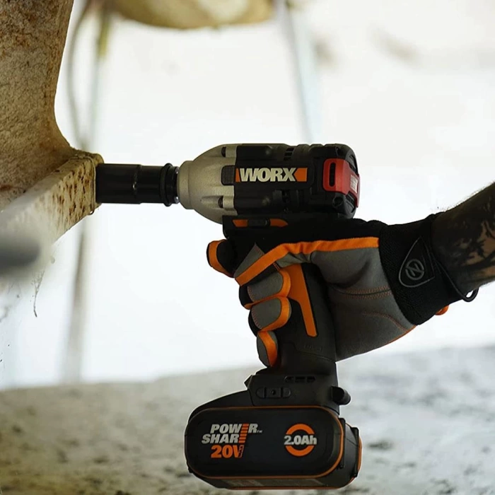 WORX WX272.9C 20Volt/2.0Ah Li-ion Tek Akülü Şarjlı 300Nm Kömürsüz Profesyonel Somun Sıkma