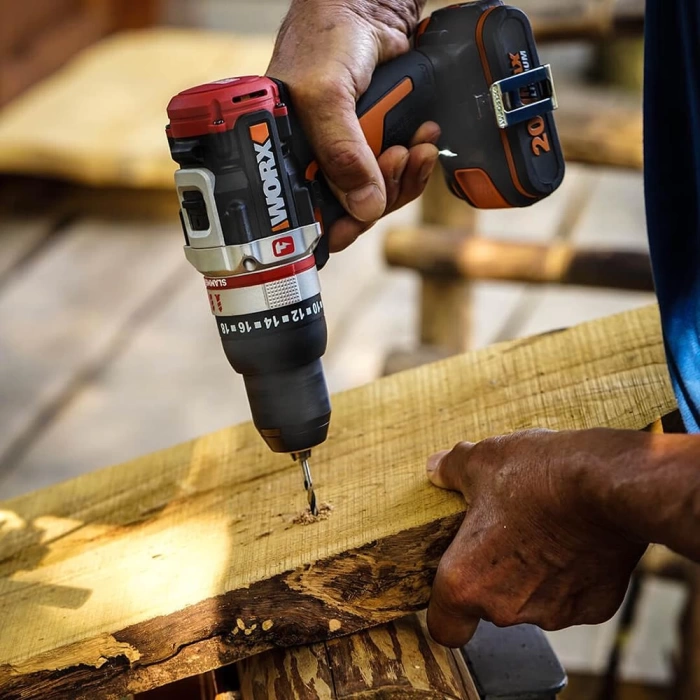 WORX WX354.1 20Volt/4.0/2.0 Ah. Li-ion Çift Akülü Kömürsüz Profesyonel Darbeli Şarjlı Matkap