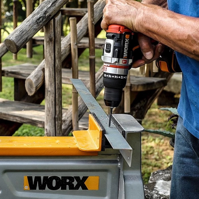 WORX WX354.4 20Volt/4.0Ah Li-ion Çift Akülü Kömürsüz Profesyonel Şarjlı Darbeli Matkap