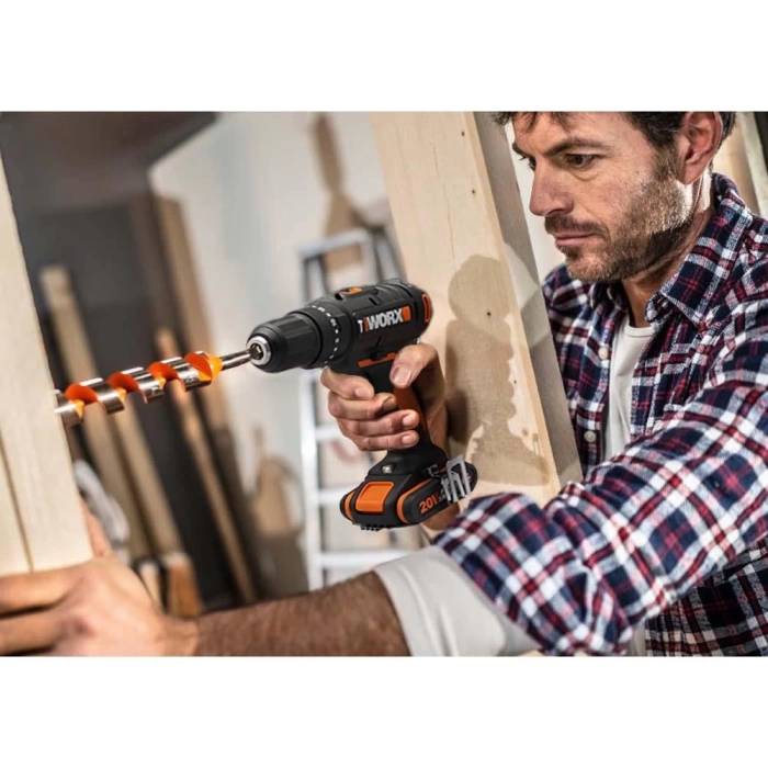 WORX WX370.9C 20Volt/2.0Ah. Li-ion Tek Akülü Profesyonel Şarjlı Darbeli Matkap