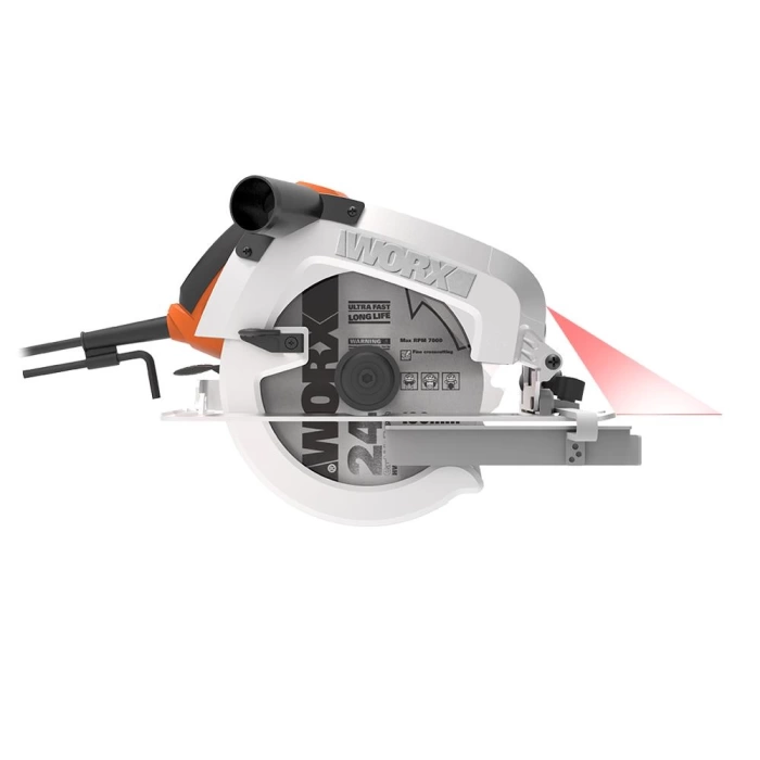 WORX WX445 1600Watt 190mm Profesyonel Lazerli Daire Testere