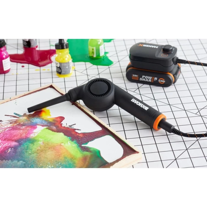 WORX WX747.9 MAKERX 20Volt Kömürsüz Profesyonel Mini Üfleyici (Akü Dahil Değildir)