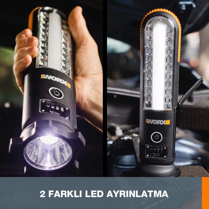 WORX WX852.1 12V 500Amp Lityum-Polymer Akü Takviye + Powerbank + Led Lamba