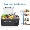 Acopower VX18 12/24/220Volt Akülü/Kablolu 18Litre Kompresörlü Outdoor Oto Buzdolabı + Powerbank + LED Lamba