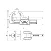 İzeltaş 14000005069 Tesviyeci Mengene 125 mm