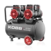 KOBB KBK50S2 4.0HP 50Lt 8Bar Çift Motorlu Yağsız Sessiz Taşınabilir Hava Kompresörü