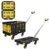 STANLEY PC532B 137kg 62x45cm Dört Tekerli Çekme Kollu Yük ve Paket Taşıma Arabası + FT505 Çok Amaçlı Taşıma Sepeti