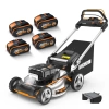 WORX WG761E 80Volt 4.0Ah. Li-ion 51cm Profesyonel Kömürsüz Şarjlı Çim Biçme