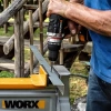 WORX WX-JCR 20Volt/2.0Ah Li-ion Çift Akülü Kömürsüz Profesyonel Darbeli Şarjlı Matkap