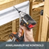 WORX WX261 20Volt 2.0Ah. Li-ion Çift Akülü 260Nm Kömürsüz Profesyonel Şarjlı Darbeli Tornavida