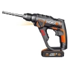 WORX WX390.1 20Volt 2.0Ah. Li-ion 1.2J Profesyonel SDS-Plus Pnömatik Çift Akülü Şarjlı Matkap + 8 Adet Uç + Mandren