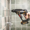 WORX WX390.9C 20Volt 2.0Ah. Li-ion 1.2J Profesyonel SDS-Plus Pnömatik Tek Akülü Şarjlı Matkap + 8 Adet Uç + Mandren