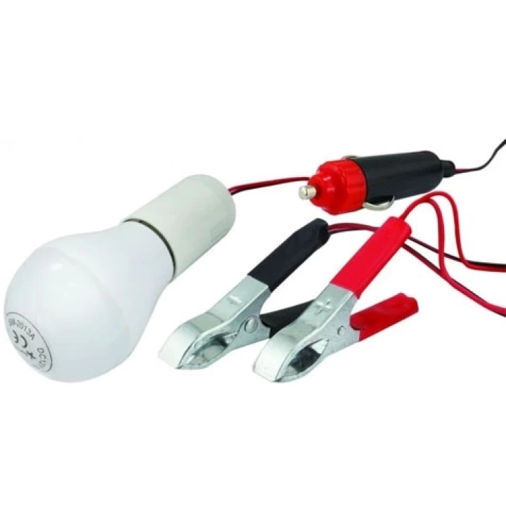 12 Volt  Çok Amaçlı Oto Seyyar Lamba Fişli Ve Kıskaçlı
