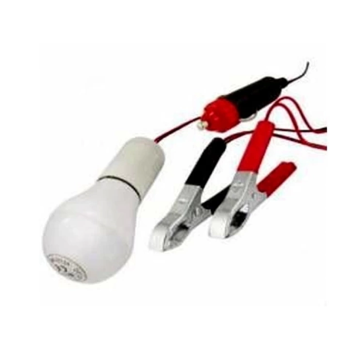 12 Volt  Çok Amaçlı Oto Seyyar Lamba Fişli Ve Kıskaçlı