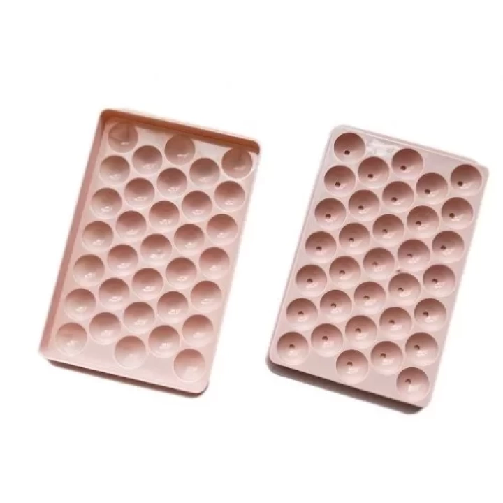 2 Li Buz Kalıbı 33 Bölmeli Kristal Küre Buzluk - Mini Yuvarlak Buz Kalıbı
