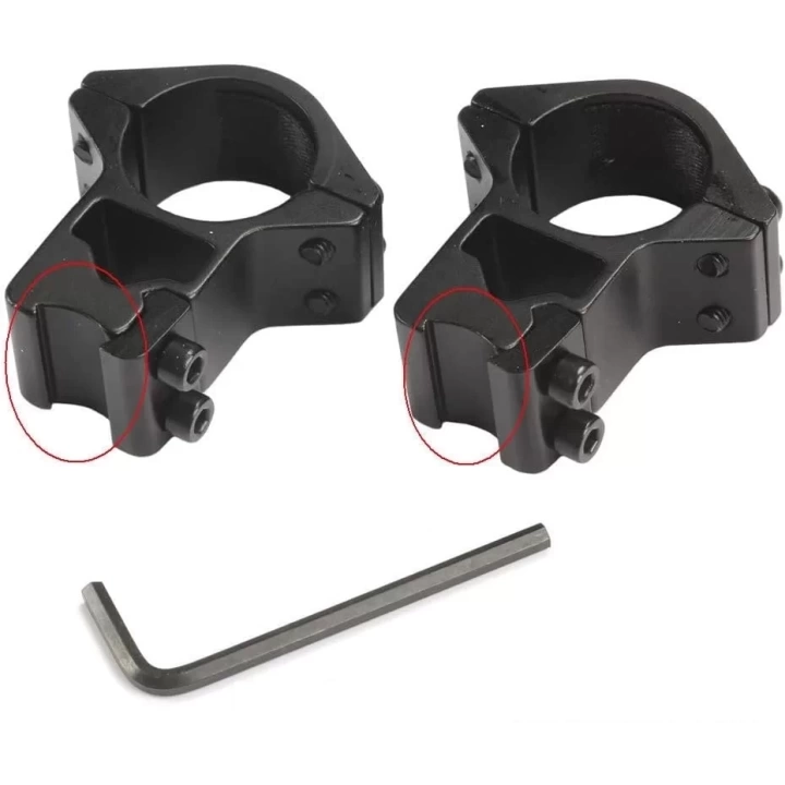 25.4mm Dürbün İçin 11mm Yüksek Havalı  / Av  Ayağı