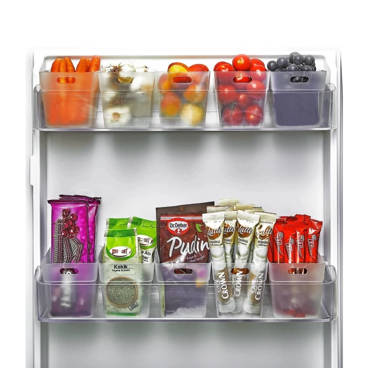 6 Lı Buzdolabı İçi Mini Düzenleyici Kutu Organizer - Buzdolabı Kapak Düzenleyici