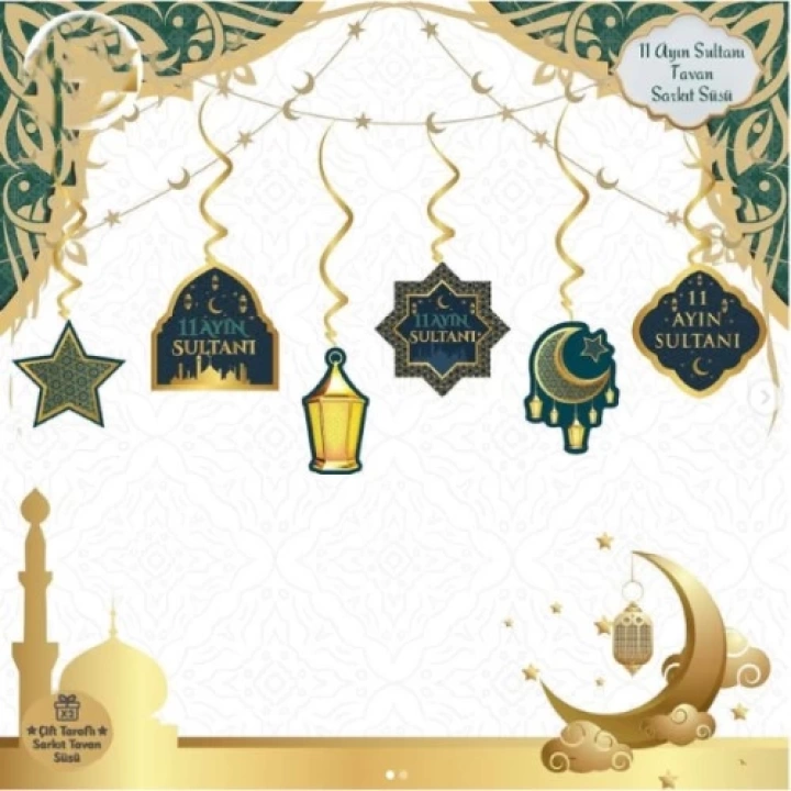 6lı Sarkıt Ramazan Süsü Yeşil