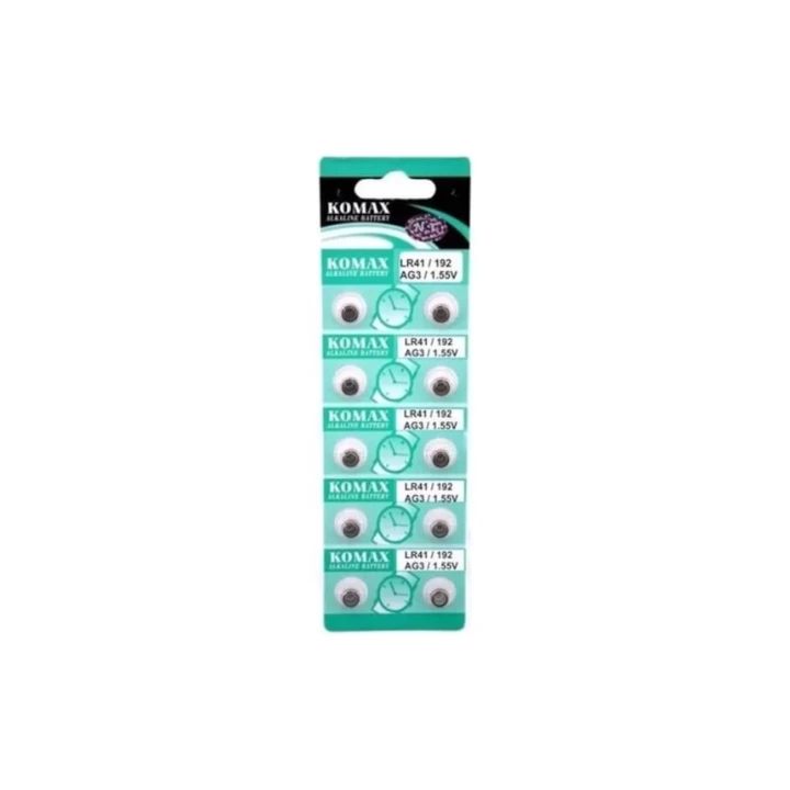 Ag3 Saat Pili - Düğme Pil 10lu Paket Lr41/192 1.55v