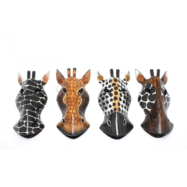 Ahşap Duvara Asmalı 20 Cm Zebra Maske 3galıleo-4