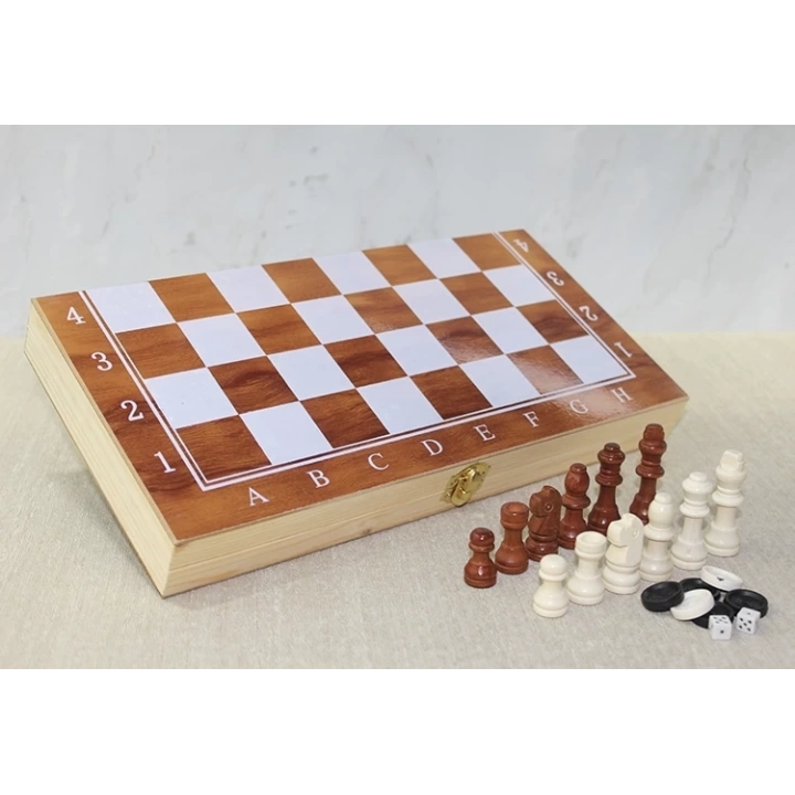 Ahşap Kutulu Satranç Alk4023
