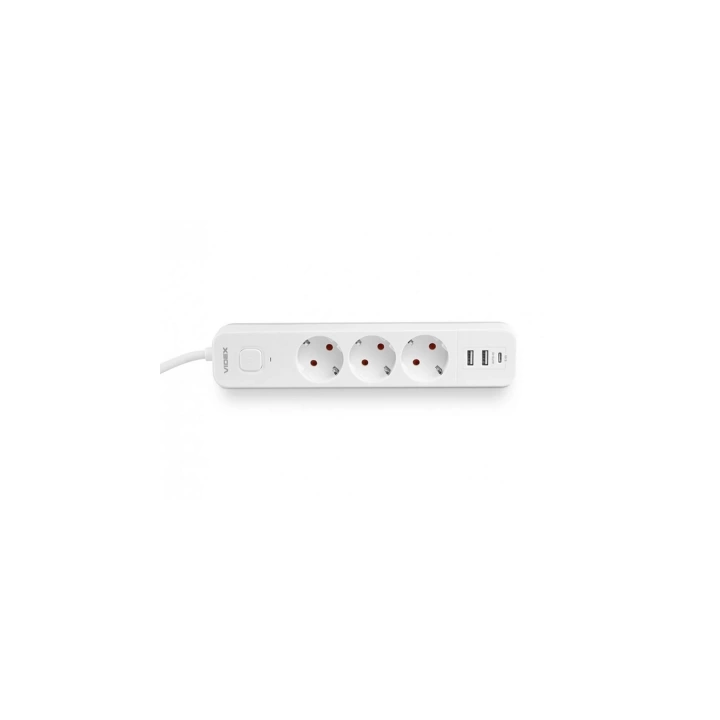 Akım Korumalı 3’lü Priz 2xusb 1xtype-c 3680w Girişli Uzatma Kablolu Priz Ftr16
