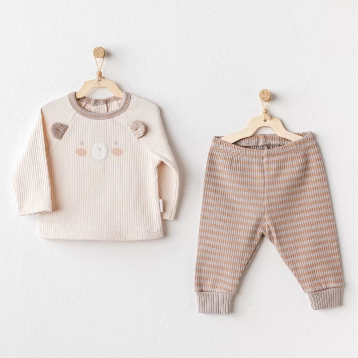 Bear Time 2li Bebe Takım Light Beige