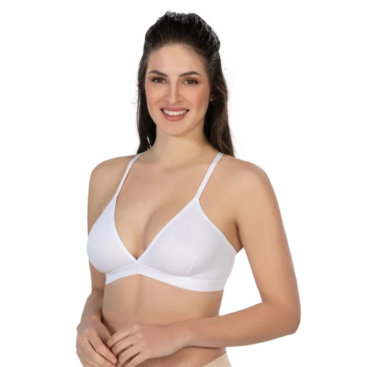 Beyaz Emay 2809 Lazer Kesim Yapıştırma İz Yapmaz Sütyen