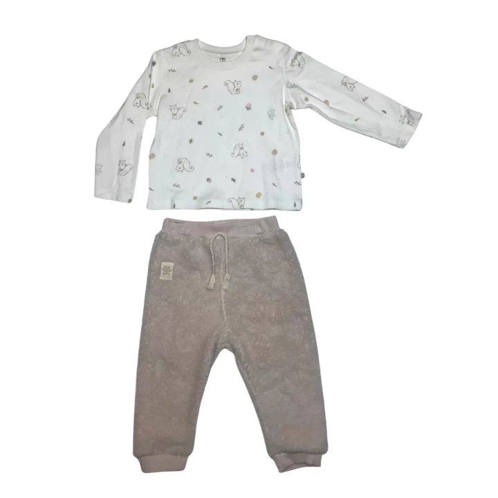 Bibaby Pretty Moments 3lü Bebe Takım 73339 Ecru Pink