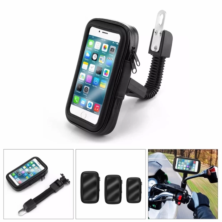 Bisiklet Ve Motosiklet Su Geçirmez Telefon Tutucu 6.2&quot;