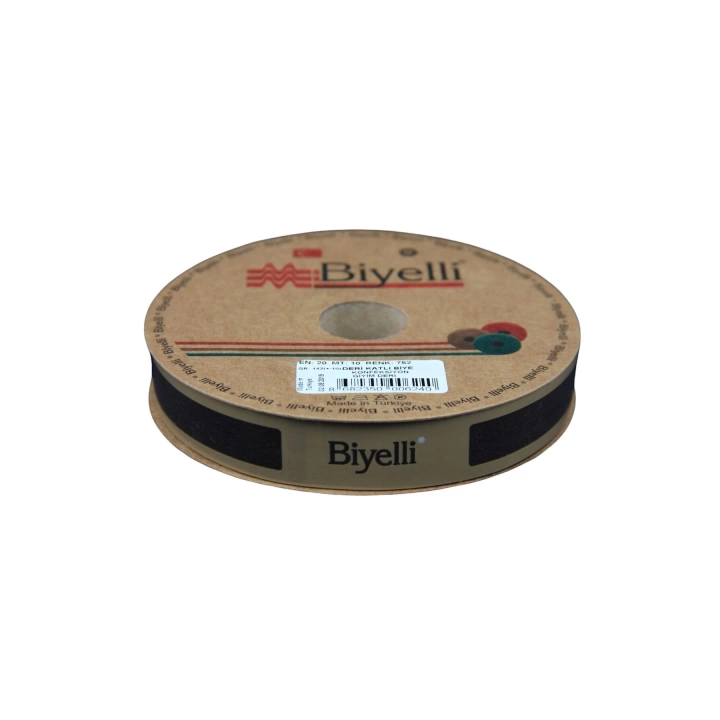 Biye Deri Katlı 752 Kahverengi 2 cm 25 Metre %100 Polyester