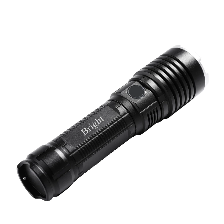 Bright Ght-5761 Xp90 Led 3 Mod Zoomlu Yağmur Suyu Geçirmez Şarjlı El Feneri 26650 Pilli