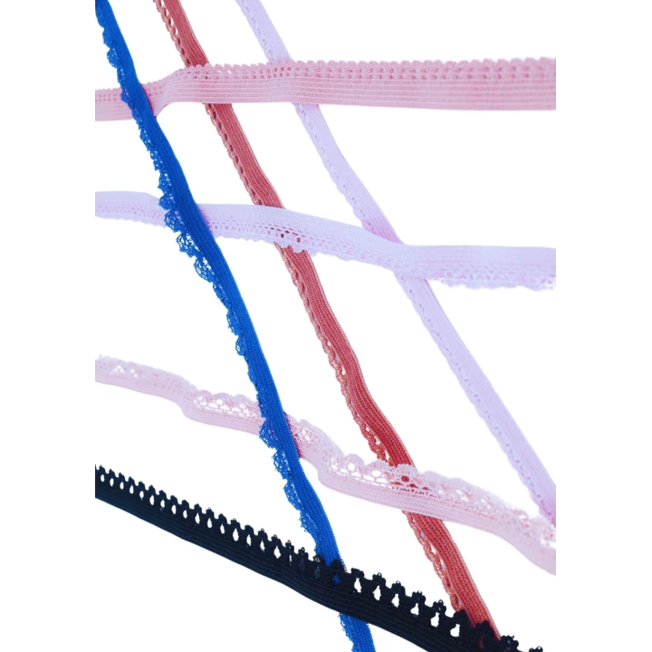 Çamaşır Lastiği Dantelli 1 cm 75 Metre 1 Top Sarı