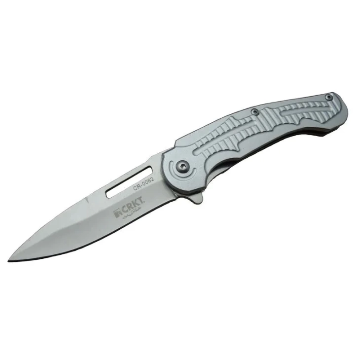 Cr 0062 Gri Oluklu Kamp Çakı 17,5 Cm - Otomatik, Kılıflı, Kutulu