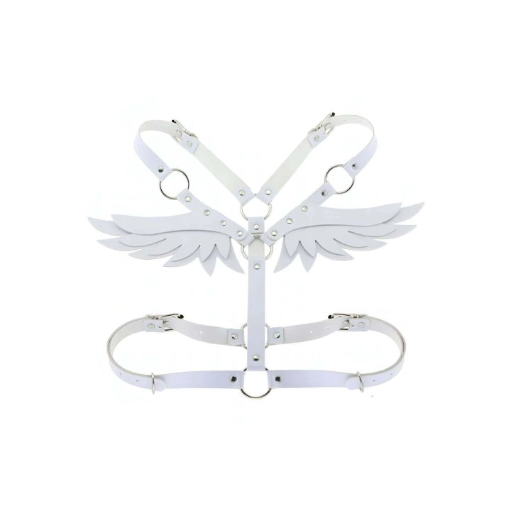 Deri Ve Melek Kanadı Detaylı Şık Harness - Brf642