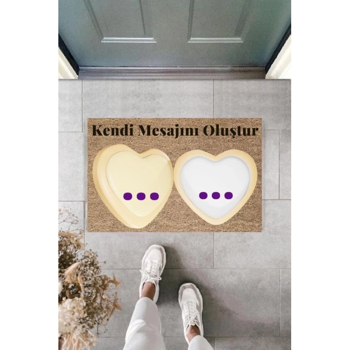 Dijital Baskı Kişiye Özel İç Kapı Dekorasyon Paspas  PS11217