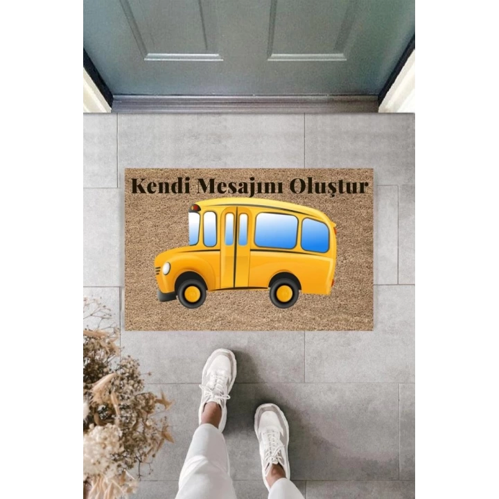 Dijital Baskı Kişiye Özel İç Kapı Dekorasyon Paspas  PS11218