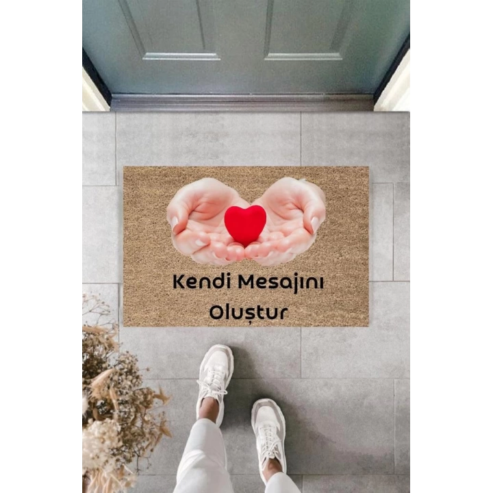 Dijital Baskı Kişiye Özel İç Kapı Dekorasyon Paspas  PS11245