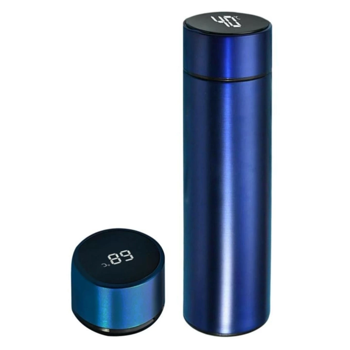 Dijital Sıcaklık Göstergeli Renkli Çelik Termos - 500 Ml