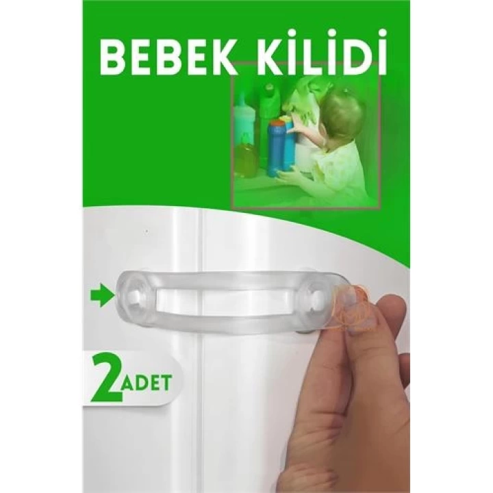 DKTT 2 Adet Çocuk Dolap ve Çekmece Kilidi
