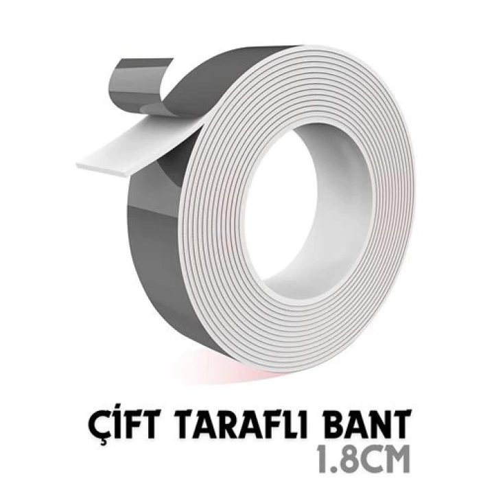 DKTT 2 Metre Çift Taraflı Yapıştırıcı Bant Çivisiz Montaj