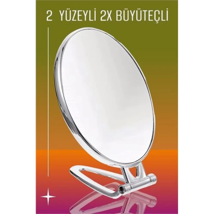 DKTT 2X Büyüteçli 2 Taraflı Banyo Makyaj Aynası