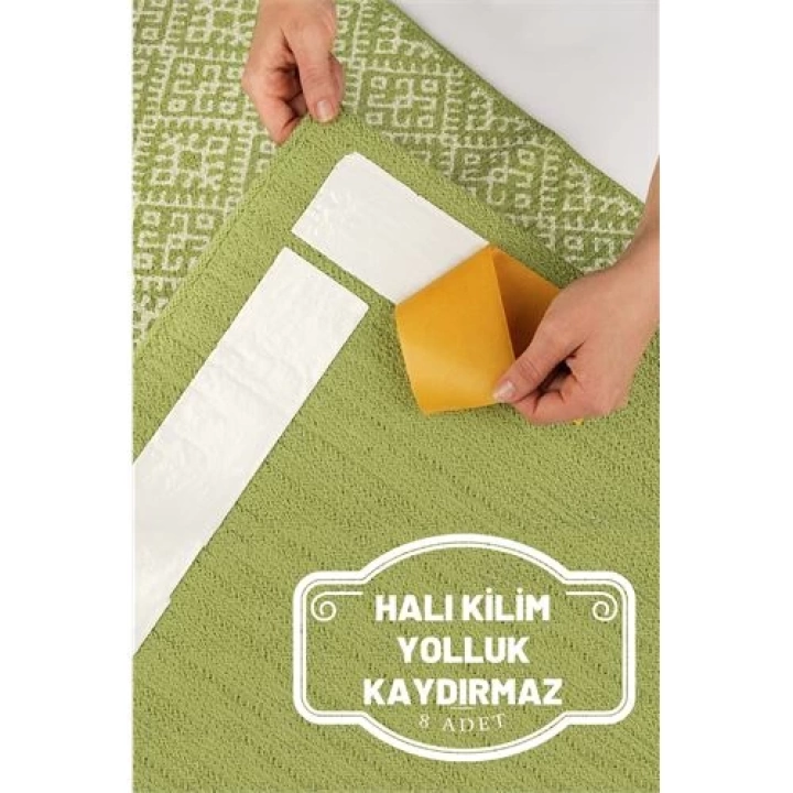 DKTT Flamme 8 Adet Halı Kilim Yolluk Kayma Önleyici Yapışkan