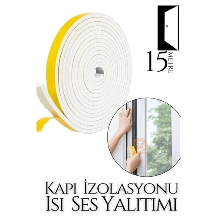 DKTT Kapı Ses Isı Yalıtım Sünger Bant 15 METRE