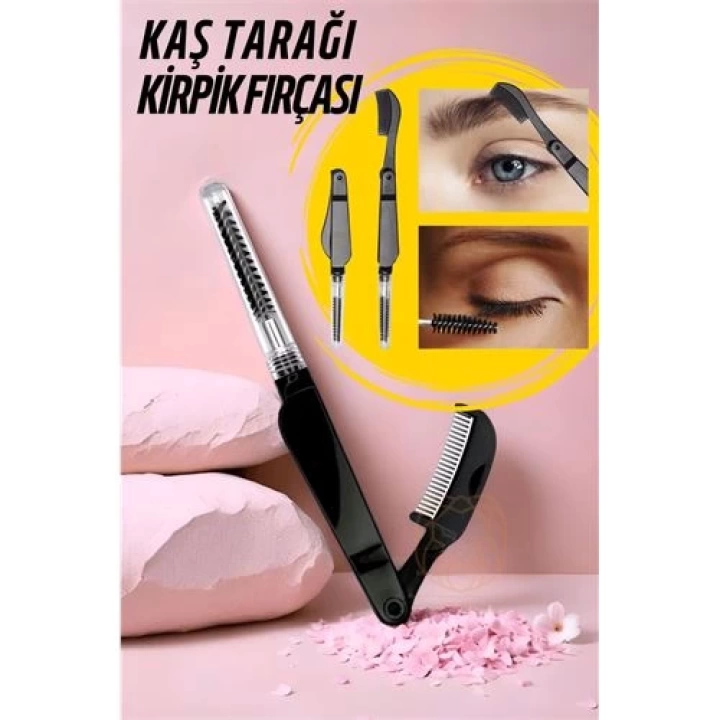 DKTT Kirpik Fırçası Kaş Tarağı Kaş ve Kirpik Fırçlı Tarak