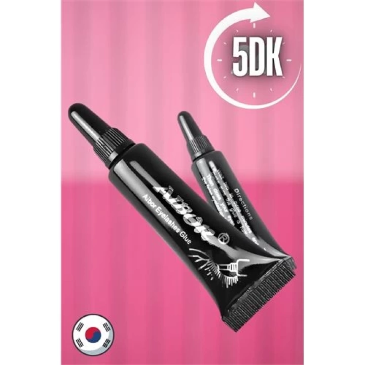 DKTT Kirpik Yapıştırıcı SİYAH 5 dk da Hızlı Kirpik Yapıştırıcı AIBOR