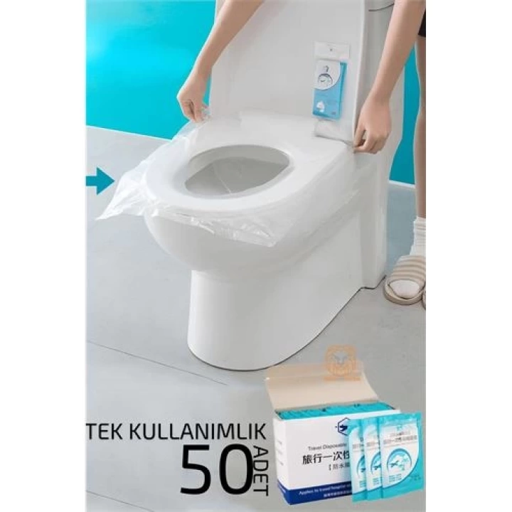 DKTT Klozet Kapağı Kılıfı Hijyenik Tek Kullanımlık 50 ADET
